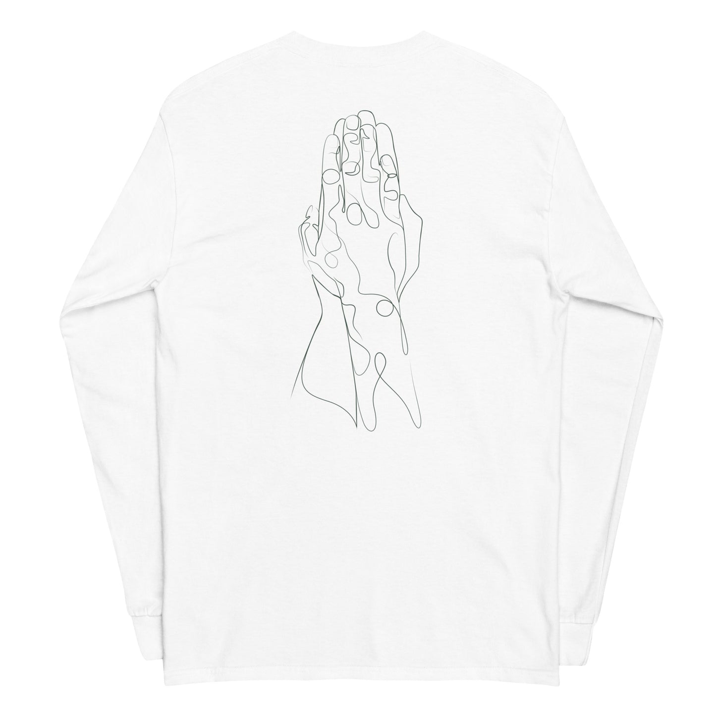 Unisex Long Sleeve Tee - White/Green