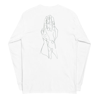 Unisex Long Sleeve Tee - White/Green